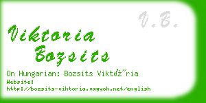 viktoria bozsits business card